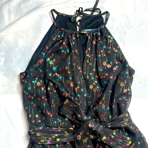 Eva Franco Edita Halter Metallic Clip Dot Jumpsuit - Picture 6 of 9